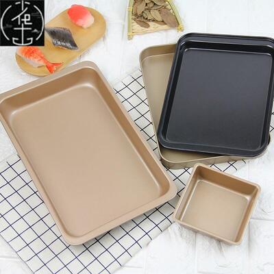 9寸/11寸Non-stick Baking Tray Cookie Sheet不粘长方深烤盘特厚