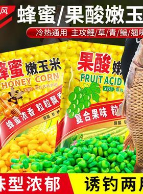 果酸嫩玉米野钓翘嘴鲫鲤草青鱼蜂蜜甜嫩玉米黑坑打窝鱼