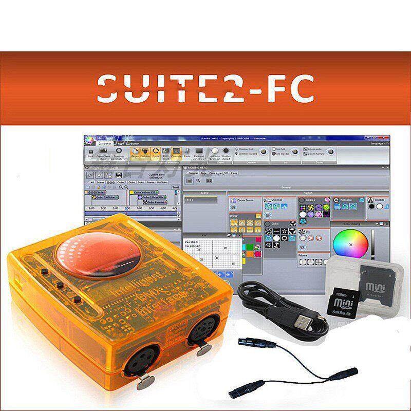 DMX512调光台控制器Sunlite2Fc 舞台灯光控制调光设备USB连接电脑