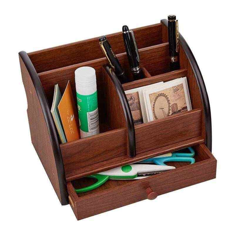 卡洛特KLUOT木质办公用品桌面抽屉收纳柜遥控器收纳盒笔筒收,文具电教/文化用品/商务用品,笔筒,淘宝优惠券,粉丝福利购,淘宝优惠卷