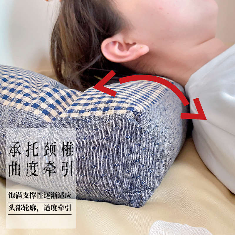 怀府街怀菊花荞麦枕双洞枕护耳枕头舒眠按摩护颈枕药枕填充安眠