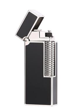 正品adro窄轮款纯铜充气打火机高u档绅士纤巧钢轮侧滑砂气体M火机