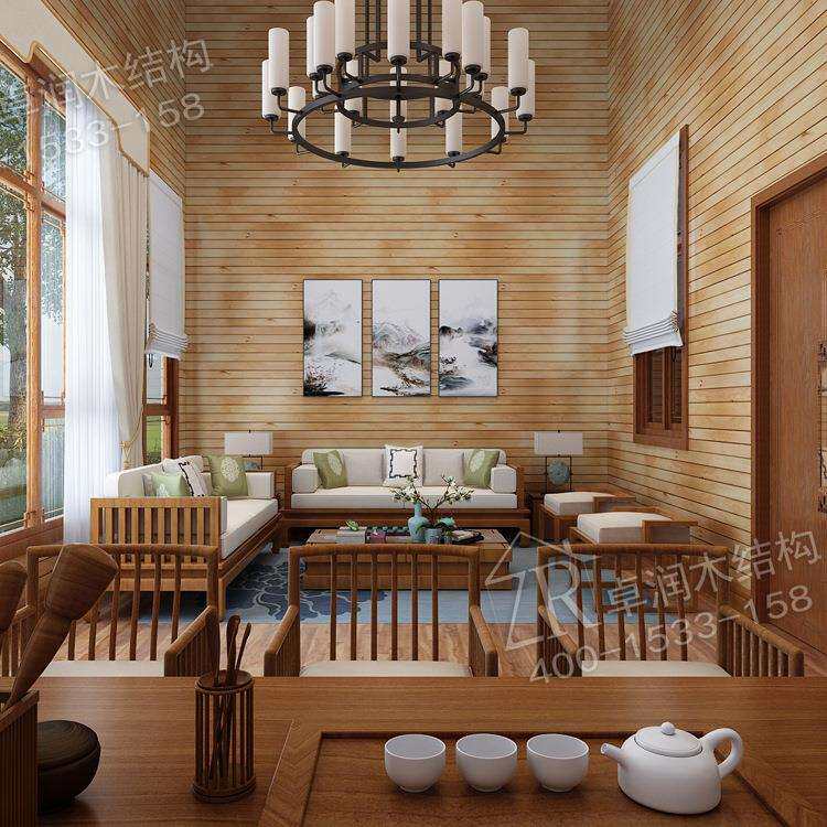 四合院古典中式木屋 休闲木屋 度假村木屋别墅 民宿木屋 木屋旅馆