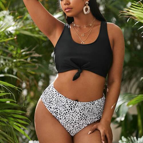 Swimsuit for women, slimming and high waisted sports bikini