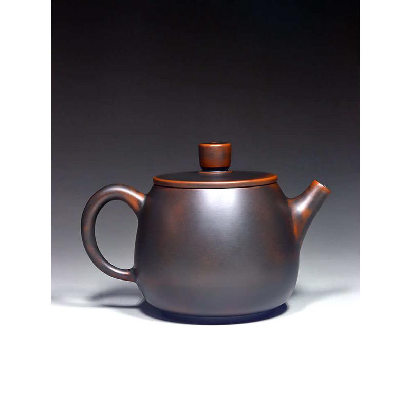 坭興陶茶壺名家純手工制作斗金壺中式復(fù)古茶器家用泡茶壺