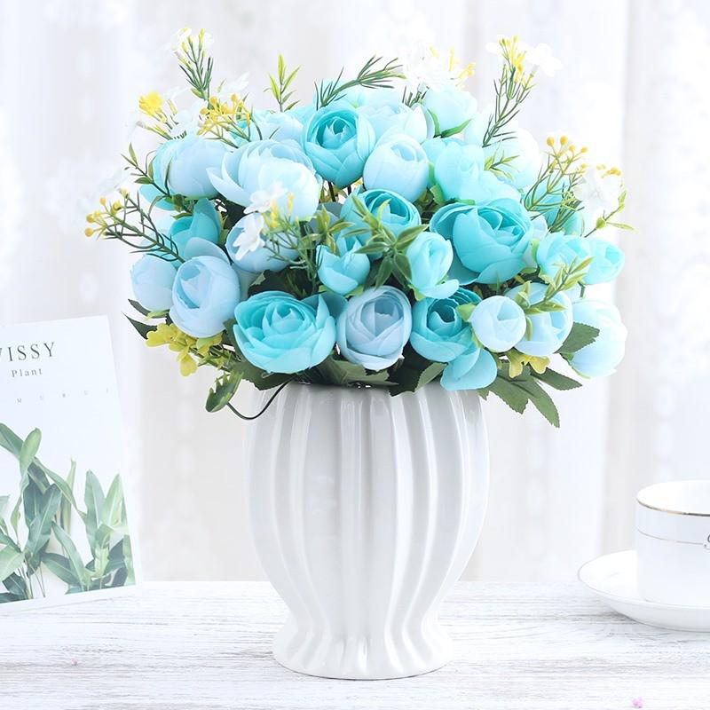花瓶摆件防真花花束客厅装饰插花家居摆设柜台电视柜书桌茶几摆件