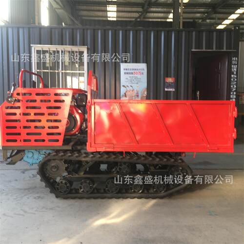 小型履带运输车2T全地形爬山虎运输车果园山地用液压自卸农用车
