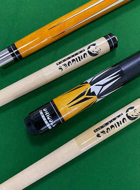 批发PC9005大头九球杆台球杆黑八英式斯诺克148cm两节桌球杆批发