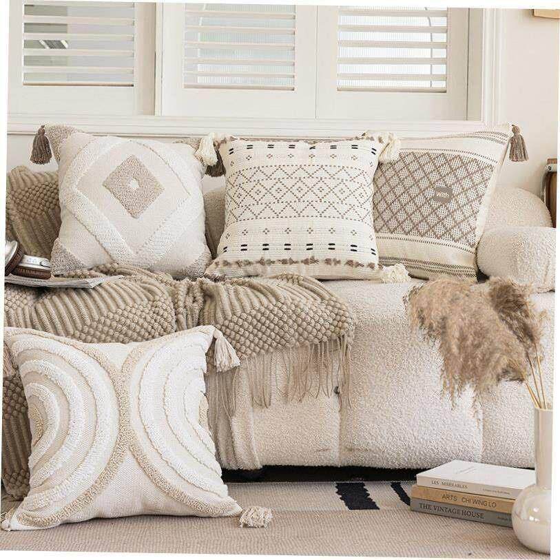 波西米亚北欧ins簇绒抱枕Bohemian tufted pillow sofa, cushion0
