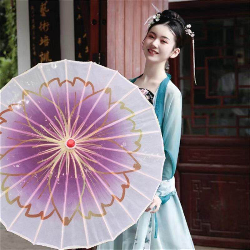 包邮透明茉莉花跳蹈伞茉莉情怀舞蹈伞演出傣族舞道具伞旗袍走秀伞