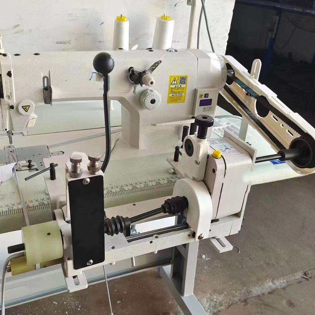 单针双针缝纫机反带装置反猪肠翻绳子前拖轮牵引机翻带工业用