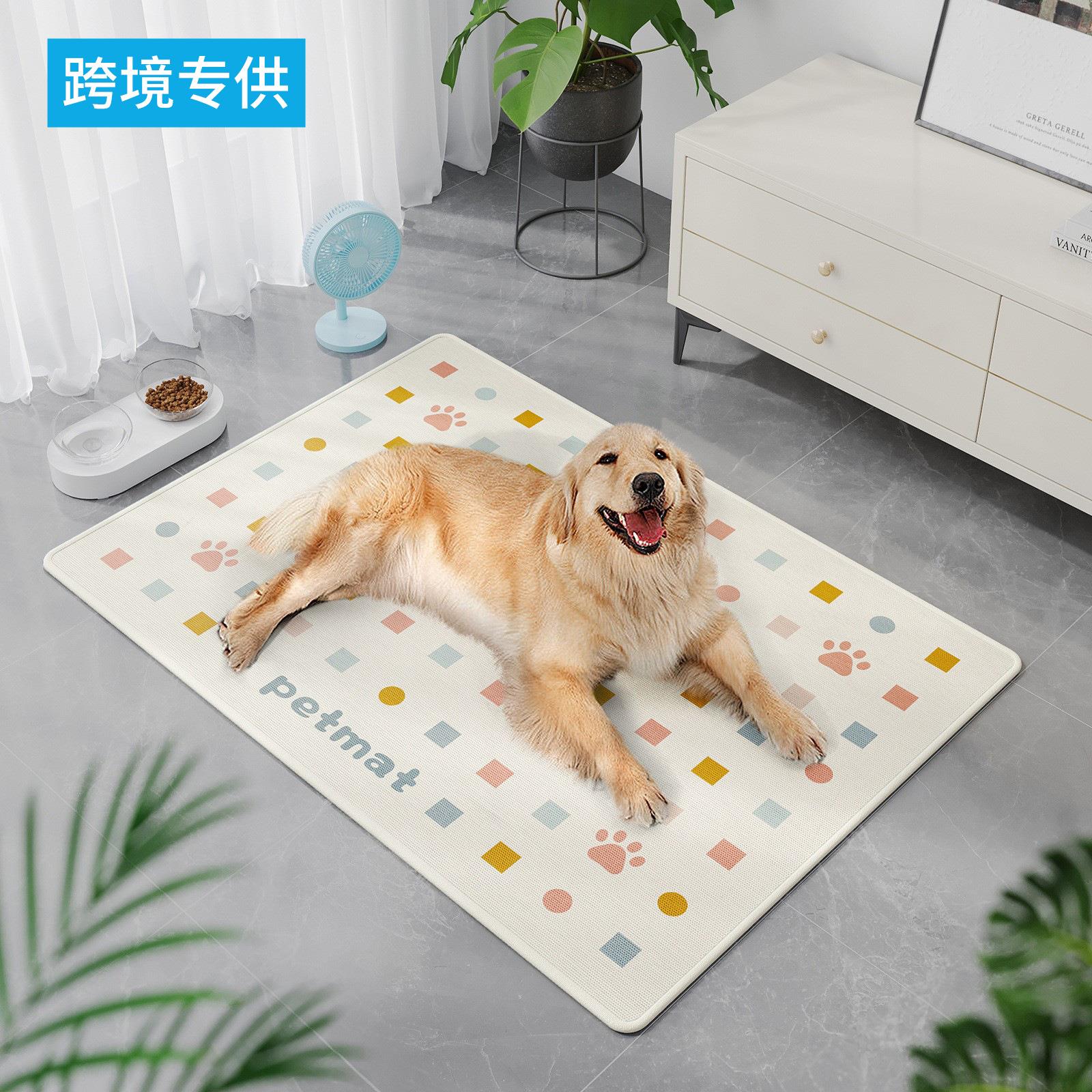 跨境狗窝夏季凉席中大型犬柴犬金毛夏天降温狗狗睡觉用狗垫子狗床