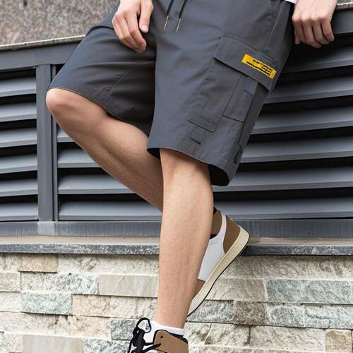 Street Style 3-Piece Set!Men's Multi-Pocket Cargo Shorts