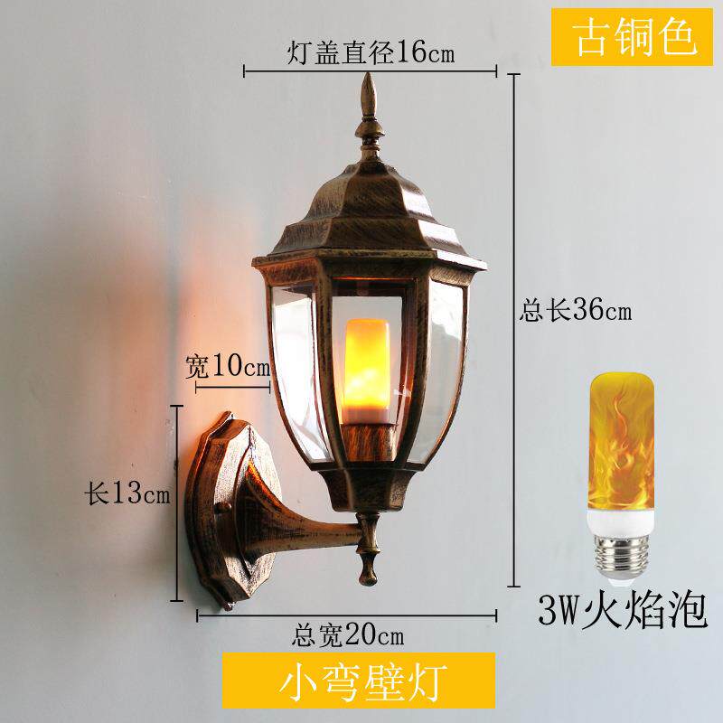 户外壁灯过道阳台复古别墅大门防水楼梯走廊室外墙壁庭院墙灯欧式