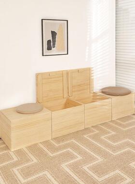 柜木子PDD10231收纳箱收藏长方形加宽3214接子榻榻拼米实箱木储物