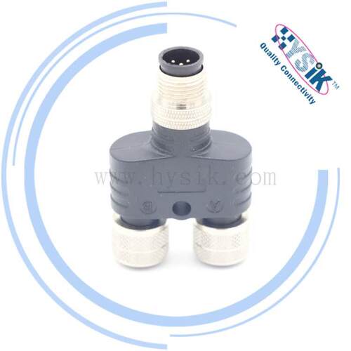 1683413 SAC-3P-M12Y/2XM12FS Y型分线器 防水连接器插头