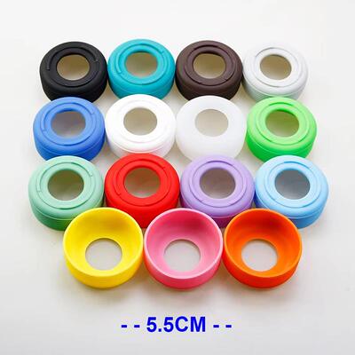 5.5/6/6.5cm保温杯矽胶防滑杯套螺纹矽胶保护套耐高温水杯玻璃杯