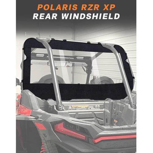 UTV软后挡风玻璃-Polaris RZR后窗-耐用 易于安装 兼容RZR XP1000