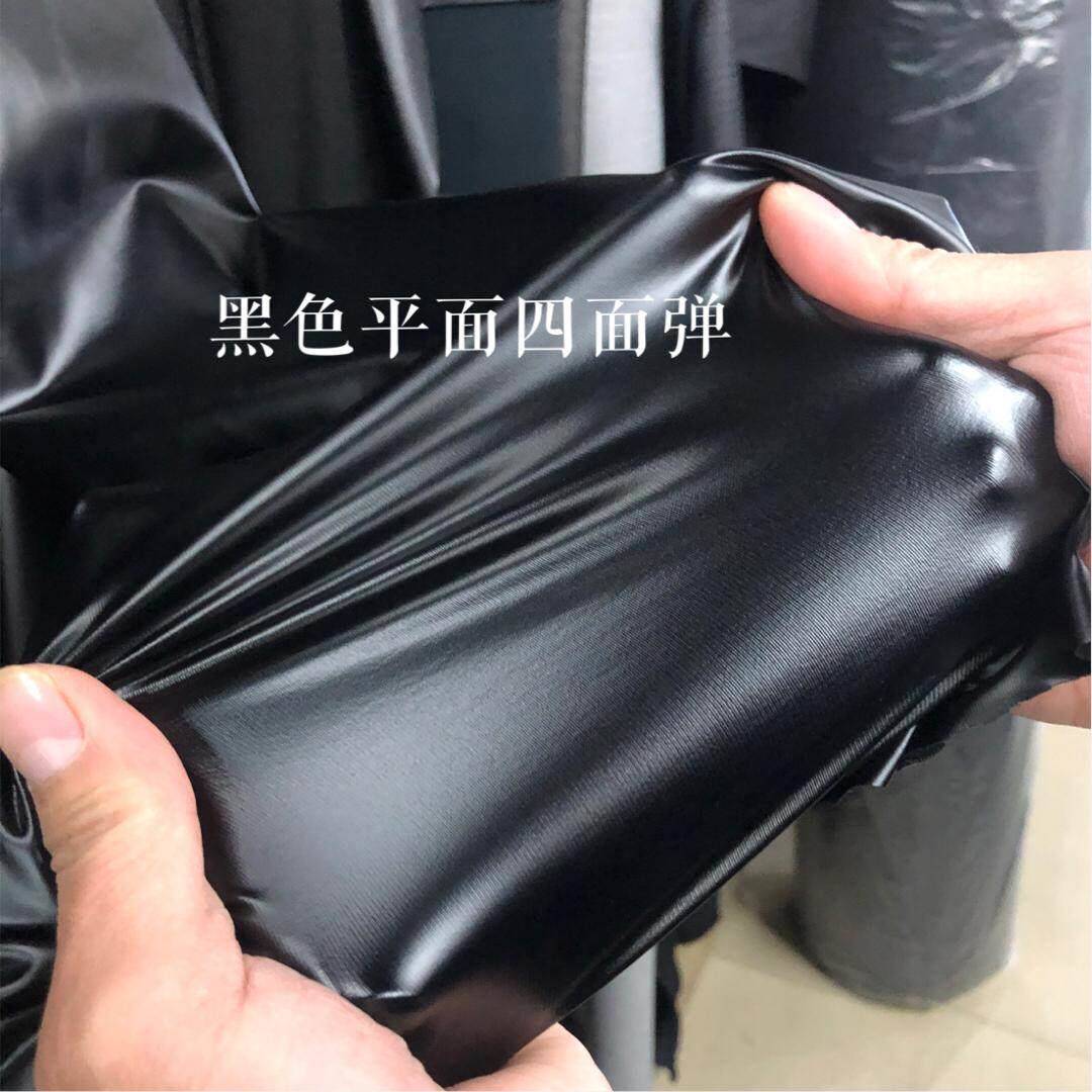 优质四面弹柔软服装面料PU皮/耐磨高弹皮裤皮料座椅健身皮套面料