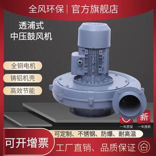 中压风机1500w锅炉送风中压风机 100A吸尘风机焚烧炉送风透浦式