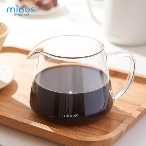 美诺思minos 玻璃分享壶 手冲咖啡分享壶泡茶壶高硼硅耐热玻璃