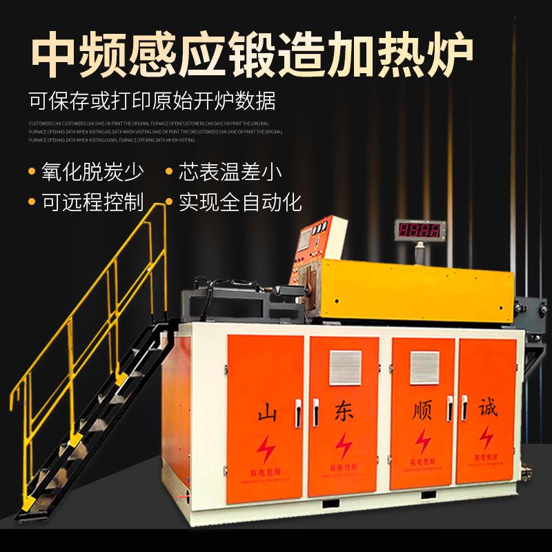山东厂家生产金属毛坯锻造用感应加热设备圆钢加热炉中频透热电炉