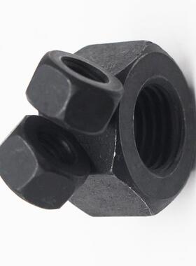 8YWA.8级高强度六角螺母螺M30-M72反扣GB6170六角螺母丝发螺黑帽