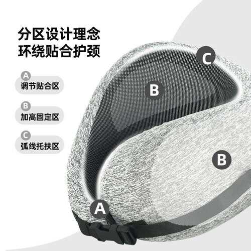 新款直销跨境U型飞机枕头颈椎护颈靠枕便携围脖记忆棉u形枕收纳折