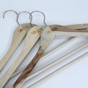 高档顺痕艺SY622樟香木衣实木无西服无甲醛衣柜挂衣撑成人男士 架