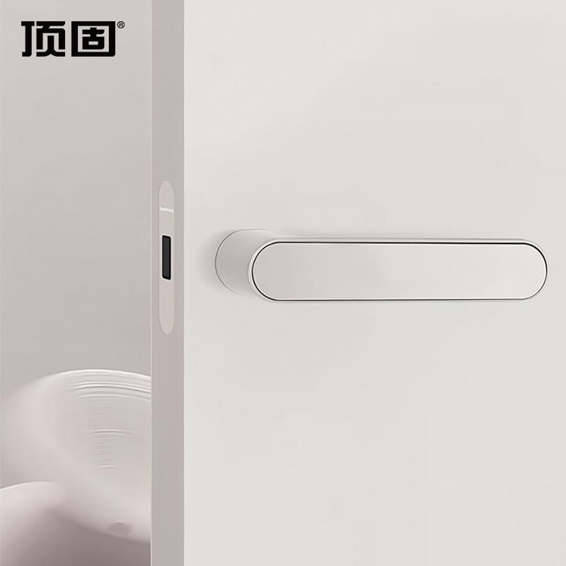 顶木门锁室内卧室通用型固锁具家用静音磁锁吸简生态门把极手手柄