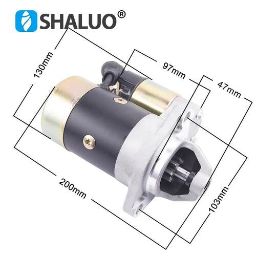 QD124 QD114 12V 1.2KW 0.8KW 柴油发电机起动电机