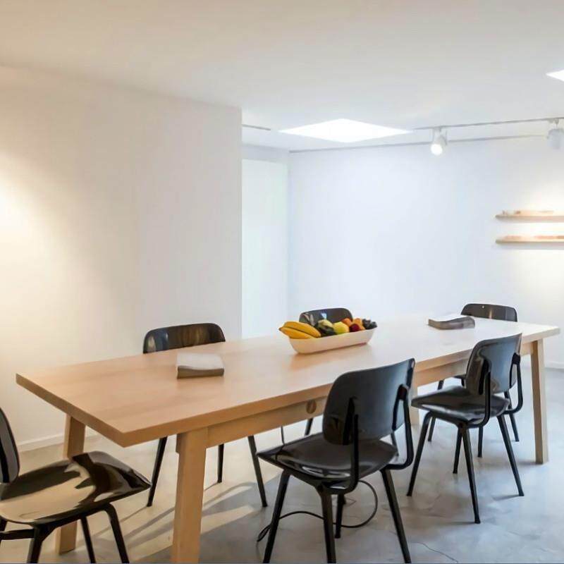 日廊式理发店简约231现代铁艺实木地落式剪镜发台发装修专用美发
