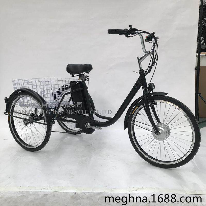 26寸 电动6/7速 变速 成人 人力 脚踏 三轮车 助力三轮车载重王