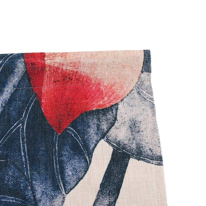 防油烟半遮挡厨房门帘餐厅后厨隔断帘棉麻布艺免打孔卧室遮光帘