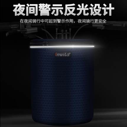 电动车前车筐车篮帆布折叠车菜篮子滑板车山地自行车挂篮单车篓