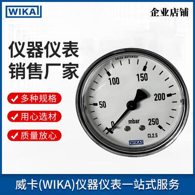 德国进口威卡wika铜合金材质膜盒式压力表611.13.063