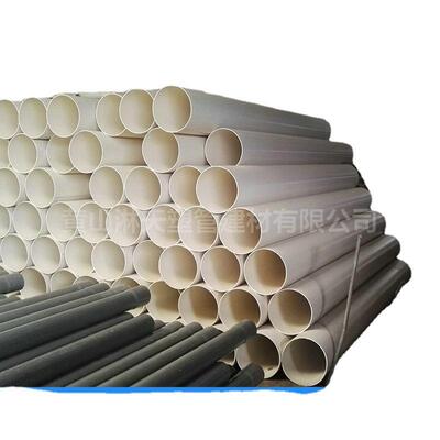大口径PVC-U排水管PVC-U白色排水管平口管公称外径180mm