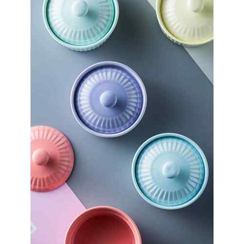Nordic style covered baking bowl, Shuflei cake bowl, baking
