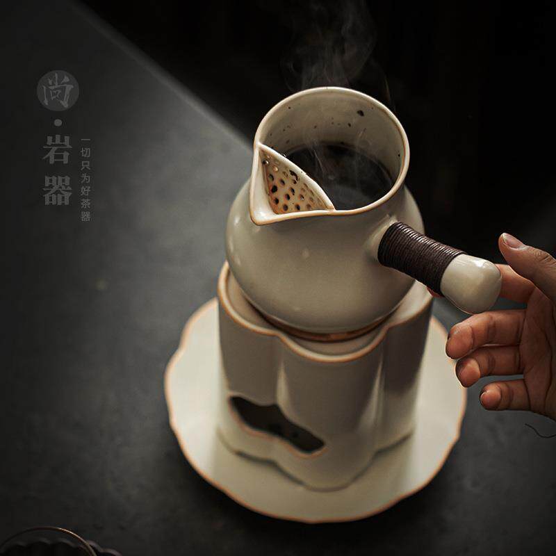 罐罐茶煮茶器陶壶围炉煮茶烤茶罐中式侧把茶壶老白茶专用煮茶壶