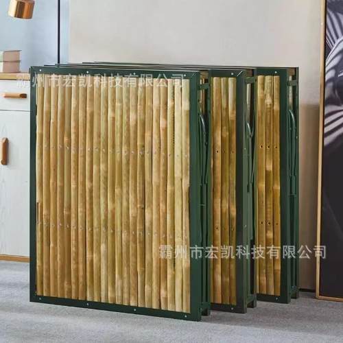 民政救灾竹板床单床抢险应急01568人木板床折叠床工地午宿舍竹床