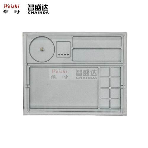 修表工具机芯零件螺丝配件收纳盒铝合金零件盒亚克力防尘罩