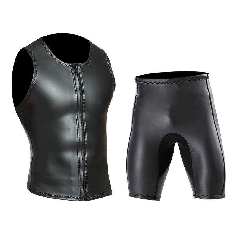 新品2mm光皮潜水服潜水短裤防寒保暖五分潜水裤泳裤厂家直供