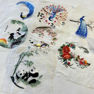 真丝双面苏绣手绣绣片 动物 集合篇