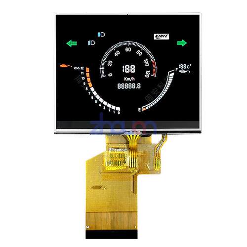 3.5寸液晶屏电阻触摸屏总成320*240RGB54频工业屏总成仪器仪表屏