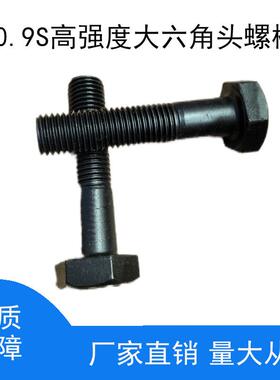 国标GB/T1228-2006大六角头M24*115钢结构10.9S高强螺栓一母两垫