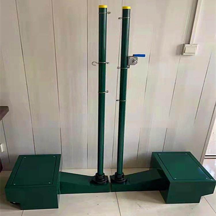 便携式羽毛球网架网柱ABS羽毛球柱网架标准室内双柱移动羽毛球柱