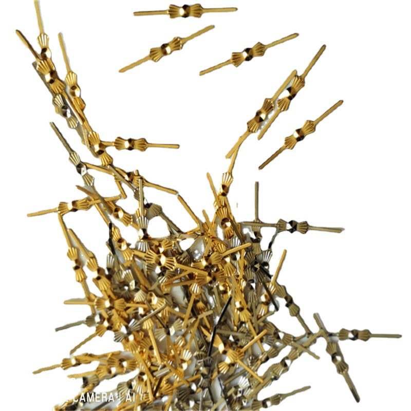 30#40#铜质蝴蝶针水晶灯具配件 吸顶吊灯连接蝴蝶扣 五金配件