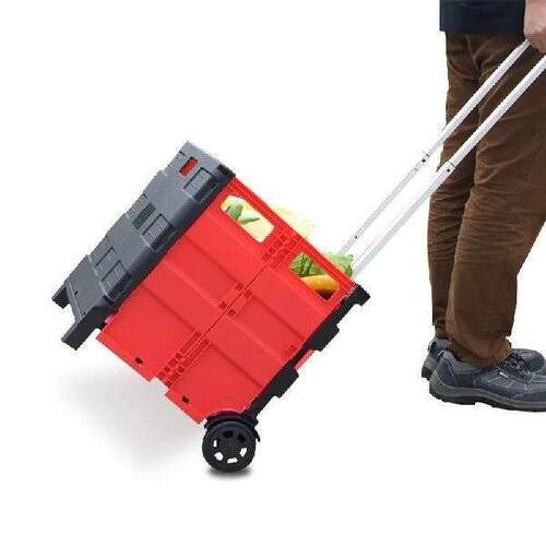 Storage Box Trolley Cart Supermarket Folding Convenient Shop