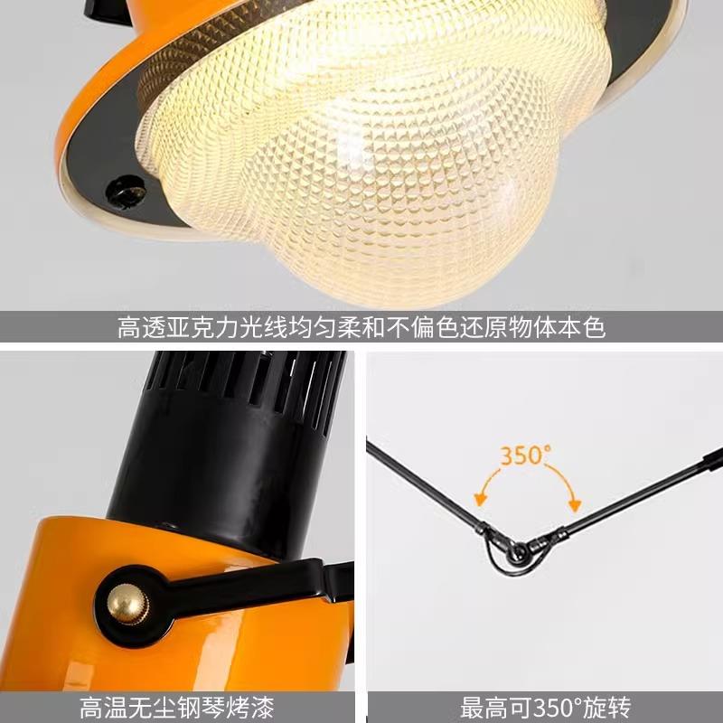 摇臂长灯卧室床头壁灯可叠缩可调角度264旋伸转折带拉线书房阅读