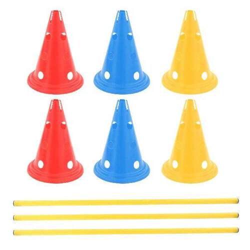 Hurdle Cones Course Agility Training Set Outdoor Sports